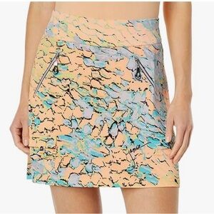 NWOT Jamie Sadock Orange Print Golf Skort